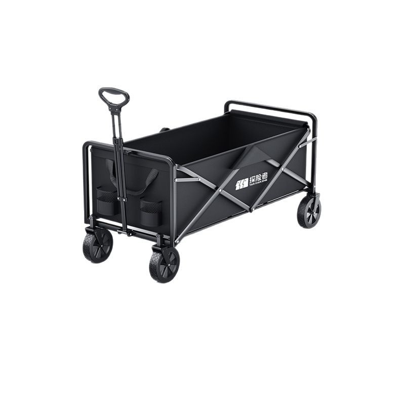 Explorer Camper Cart Outdoor Foldableing Push Express Cart Camping Style Kidsren's Reclining Small Trailer Picnic Cart