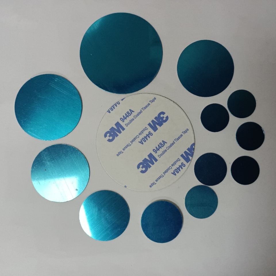 Mobile phone bracket magnetic sheet manufacturer round magnetic suction sheet in stock straight hair 15-60 plus adhesive