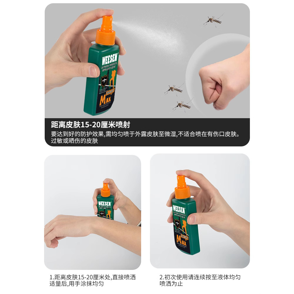 Mosquito Repellent Water Spray Outdoor Mosquito Repellent Liquid Artifact Outdoor Adult and Kidsren Carry Outdoor Anti-Mosquito Deet