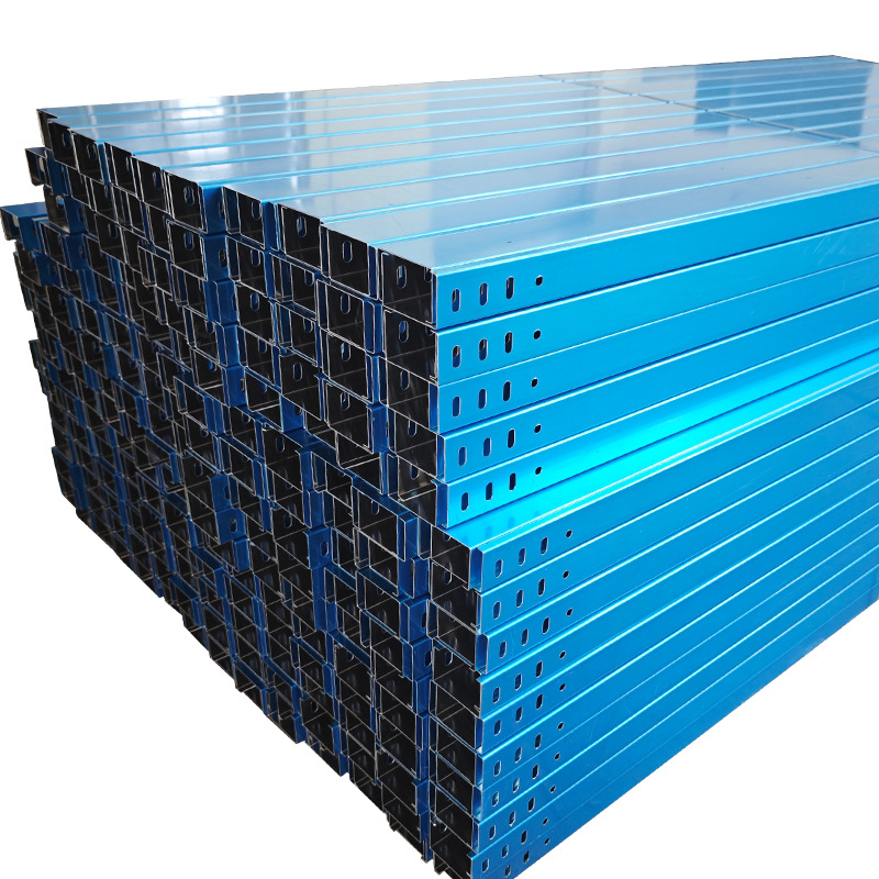 Aluminum alloy cable tray 100*50 metal trunking plus partition fireproof stainless steel hot dip zinc cable tray