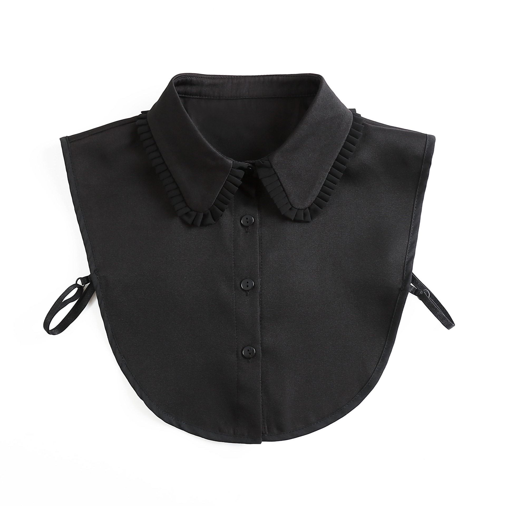 White Chiffon Shirt for Women with Earrings, Stand-Up Collar Shirt, Professional Top, Super Fairy and Stylish Cross-Border Manufacturer Wholesale