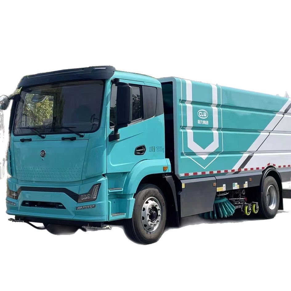 New Energy Sweeping Truck, Pure Electric 18-Ton Sweeping Truck, Multi-Functional Urban Road Sweeper, Urban Sanitation Truck