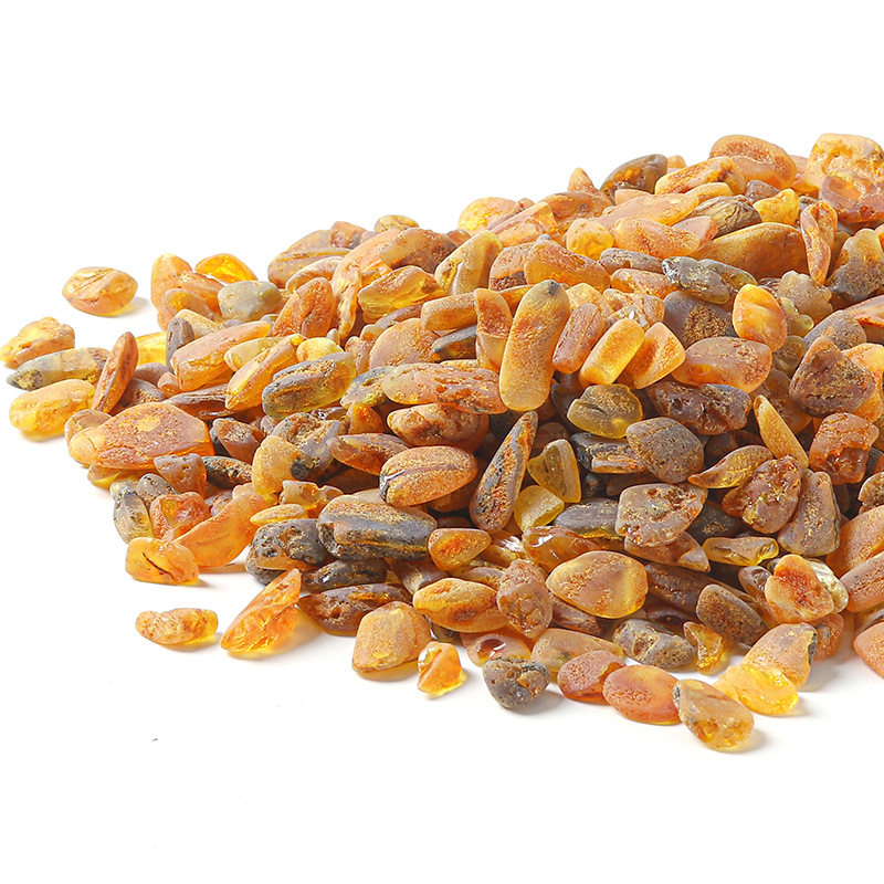 Wholesale Baltic Amber Beeswax Rough Stone Scraps Raw Ore Natural Beeswax Random Amber Gravel Sea Drift