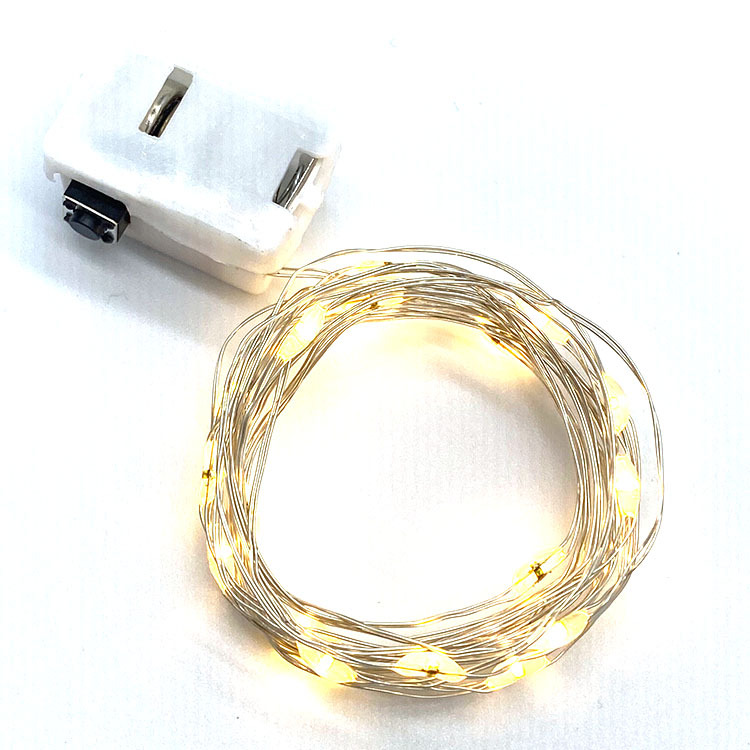 led gift box cake bouquet decorative lantern light string AG13 battery light string small white box three-stage adjustment light string