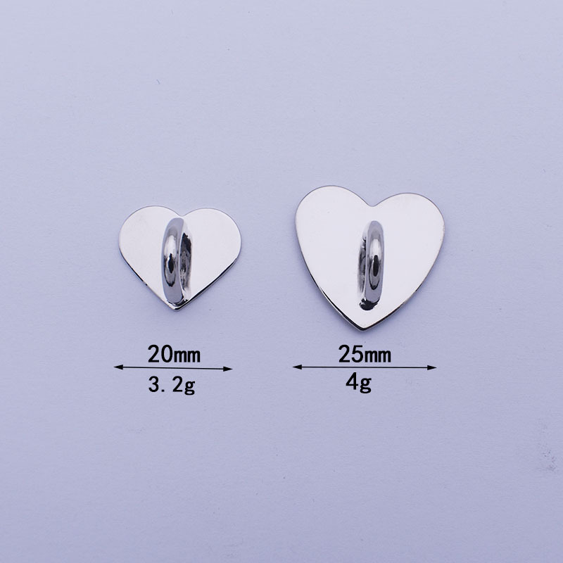 Qisheng new small love buckle 20mm diy mobile phone case accessories Korean tassel metal hook