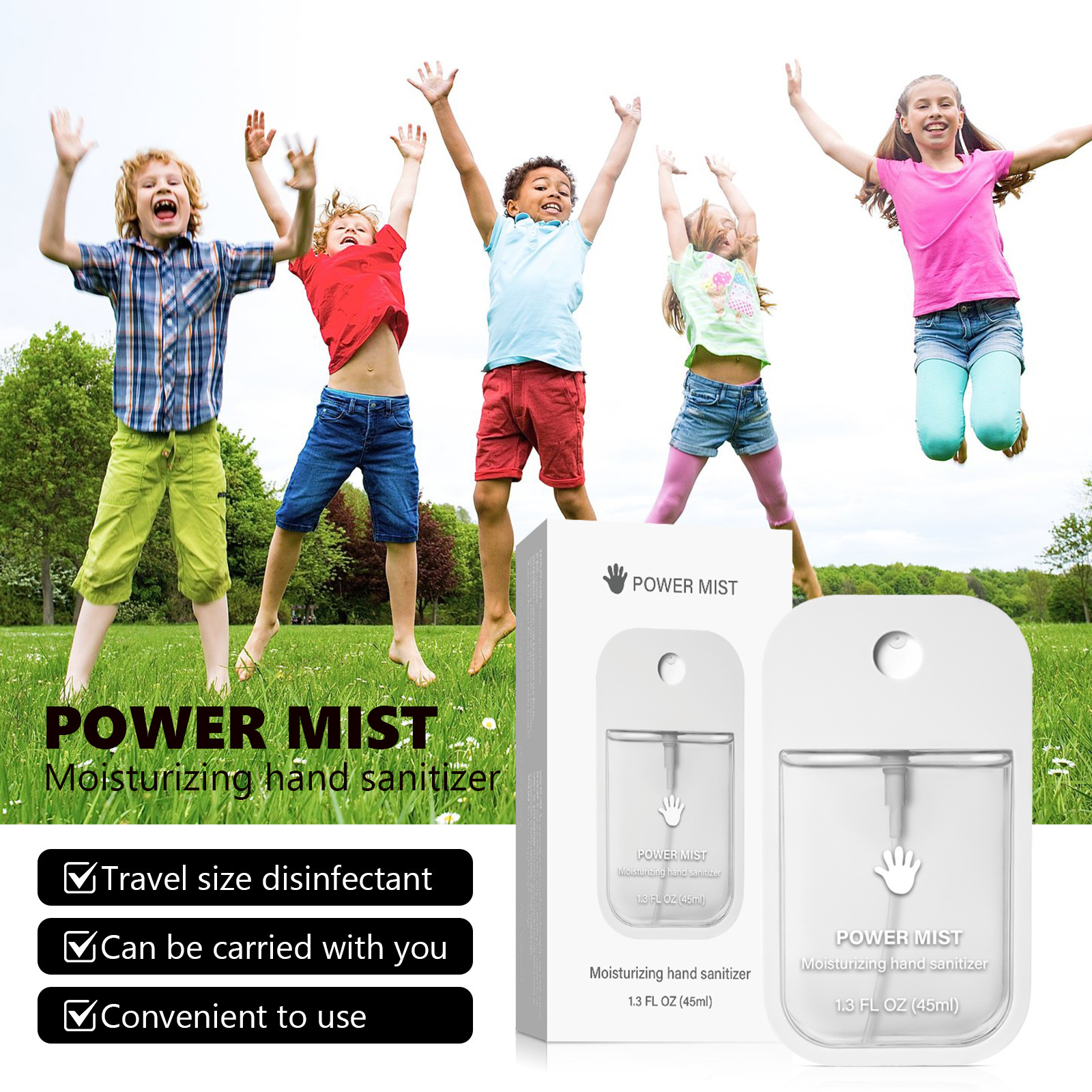 No standard wash-free hand sanitizer household antibacterial portable disinfection spray fragrance sterilization cross-border