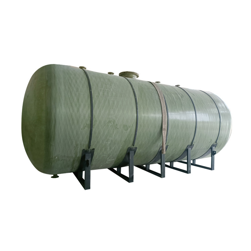 Glass steel storage tank horizontal fire water tank high temperature resistant integrated winding chemical storage tank large glass fiber reinforced plastic storage tank