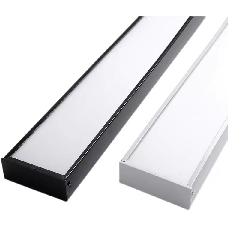 Super bright led strip light aluminum square ceiling dedicated strip light shopping mall gym office commercial office light