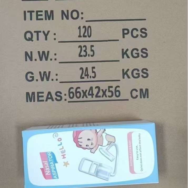 Baby Hand-Pulled Nasal Aspirator, Manual Negative Pressure Nasal Suction Device, Baby's Nasal Congestion Relief Device, Anti-Reflux Design