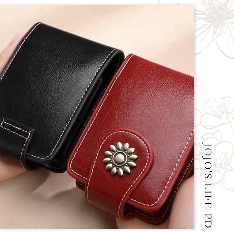 Cosmetic Bag Women's Portable Cosmetic Box with Mirror Mini Mouth Red Envelope Internet Celebrity Storage Bag small size Women's Bag