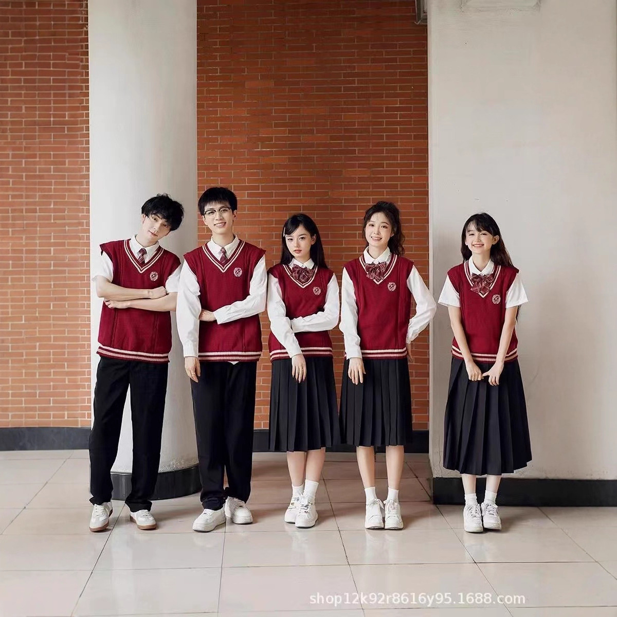 Jk Vest Vest Chorus Sports Meeting Performance Performance School Uniform Suit Middle School Student High School Student Class Uniform Suit