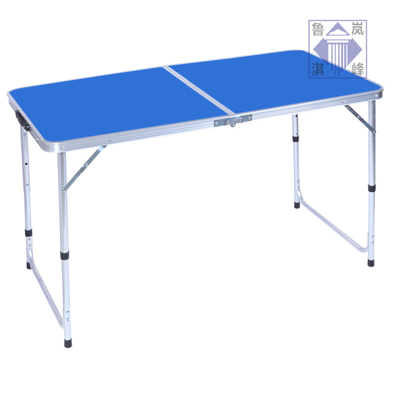 Outdoor Folding Table Simple Portable Exhibition Table Stall Table Stall Table Aluminum Alloy Foldable Picnic Promotional Table Stool