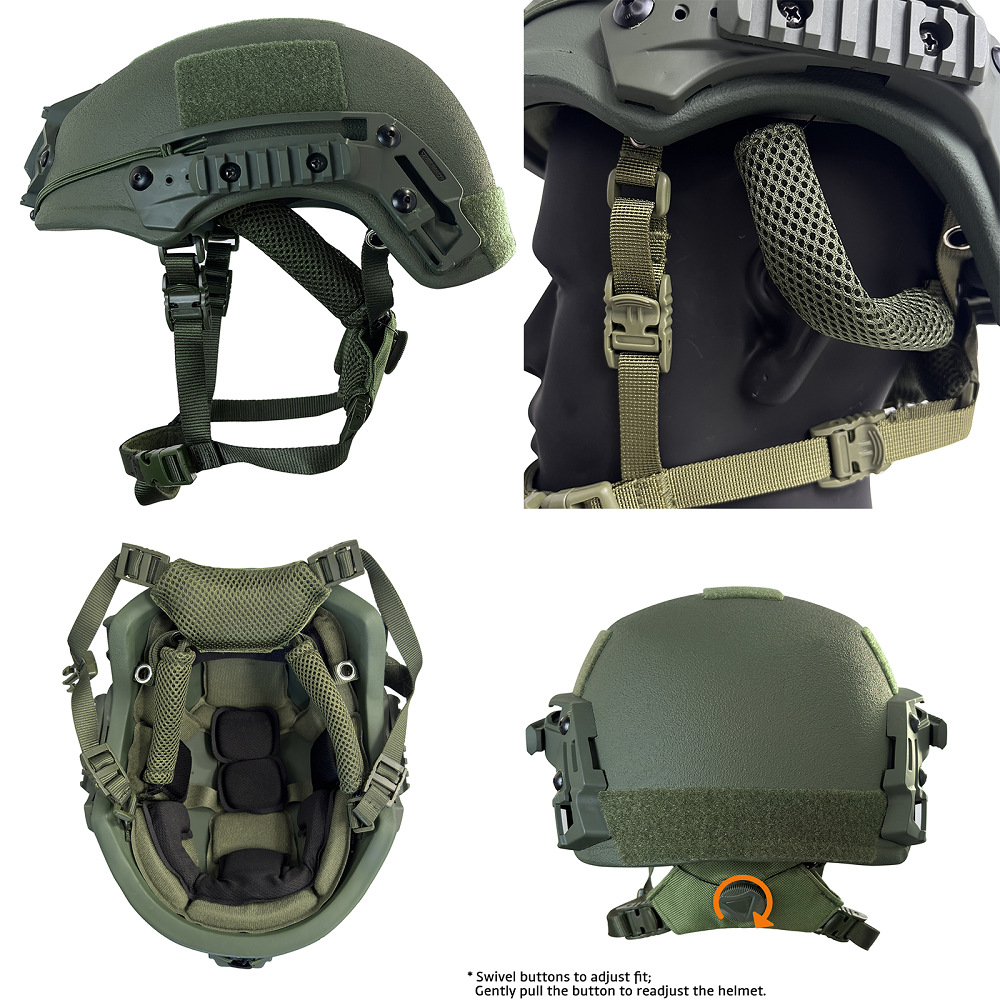 Uniontac Wendy Bulletproof Helmet Pe Material Nijiiia Level Protection Tactical Lightweight Protection