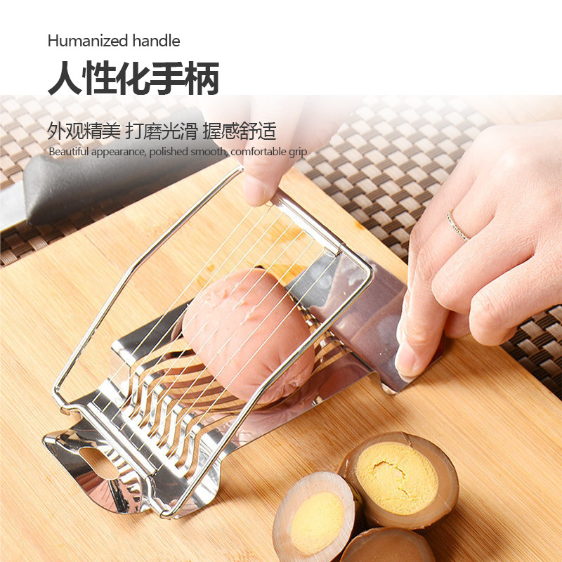 Cross-Border Stainless Steel Egg Slicer Multifunctional Egg Quick Slicer Fancy Egg Slicer Fruit Slicer