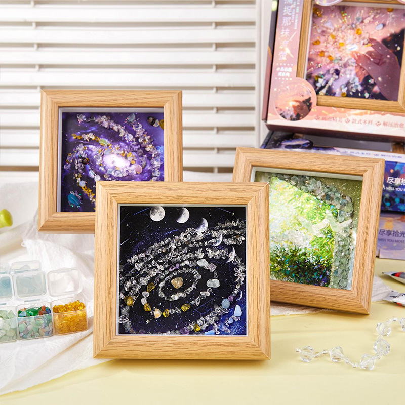 Шигуанью Гуанъинхуа Бабочка Уголь Вечная Ночь Серия Высококачественный Кристальный Камень Настольный Орнамент Офисная Декоративная Картина