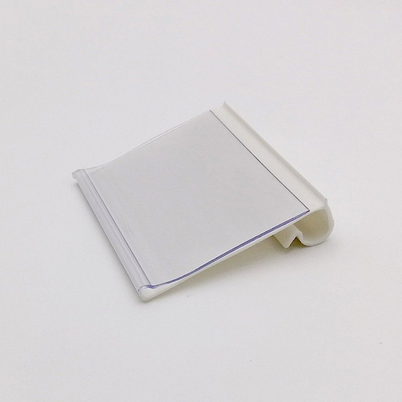 In-Stock Convenience Store Products Transparent Plastic Pvc Price Tags Price Signs Supermarket Special-Shaped Material Double-Line Display Signs