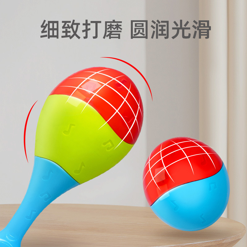 Hong Kong Bixiong Baby Rattle Toy Hand Grasping Newborn Colorful Small Sand Hammer Boiled Baby Grasping Training
