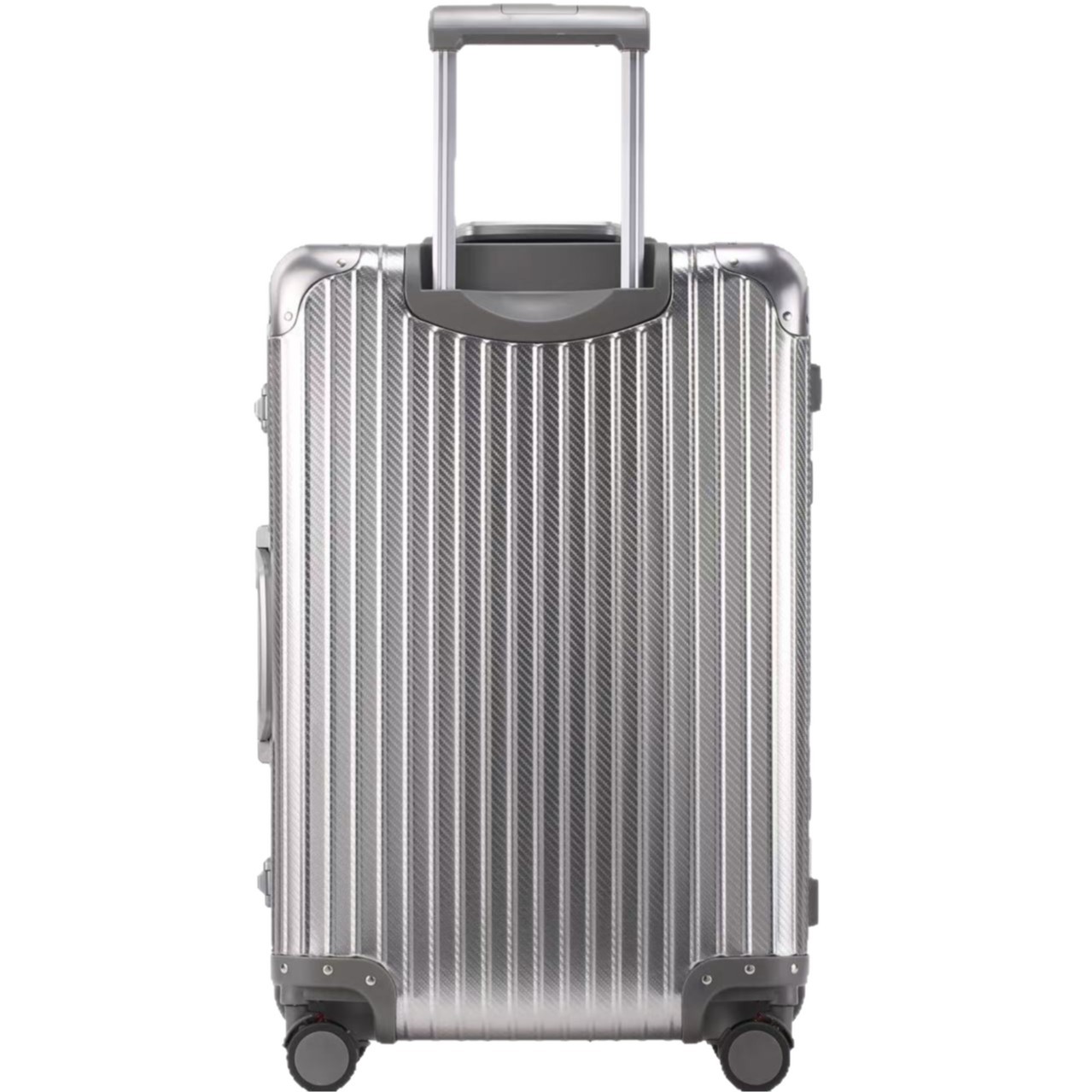 European and American Fashionable Woven Aluminum-Magnesium Alloy Suitcases for Men and Women 20inch Boarding Suitcases Woven Anti-Scratch Suitcases