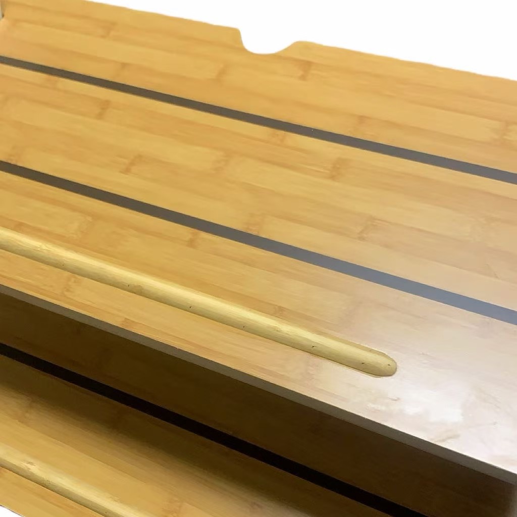 Wooden Rack for Placing Items, Documents, Flowers, Cups, Books, Wooden Table, Removable and Adjustable Shelf Clips