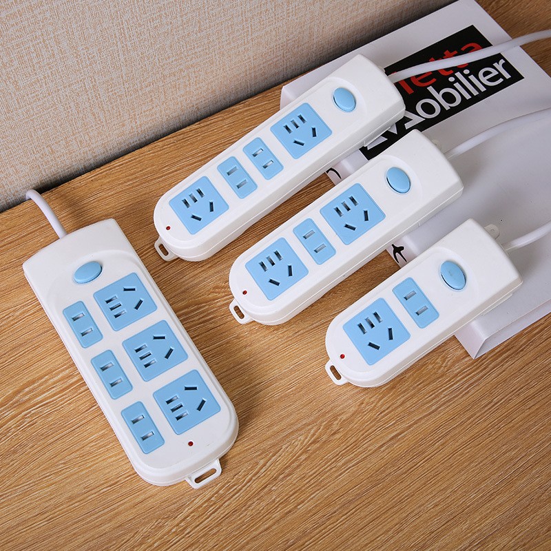 Multi-plug Multi-function Socket Board Wired Plug Board Socket Multi-plug Switch Plug Board Office Household Multi-hole Plug