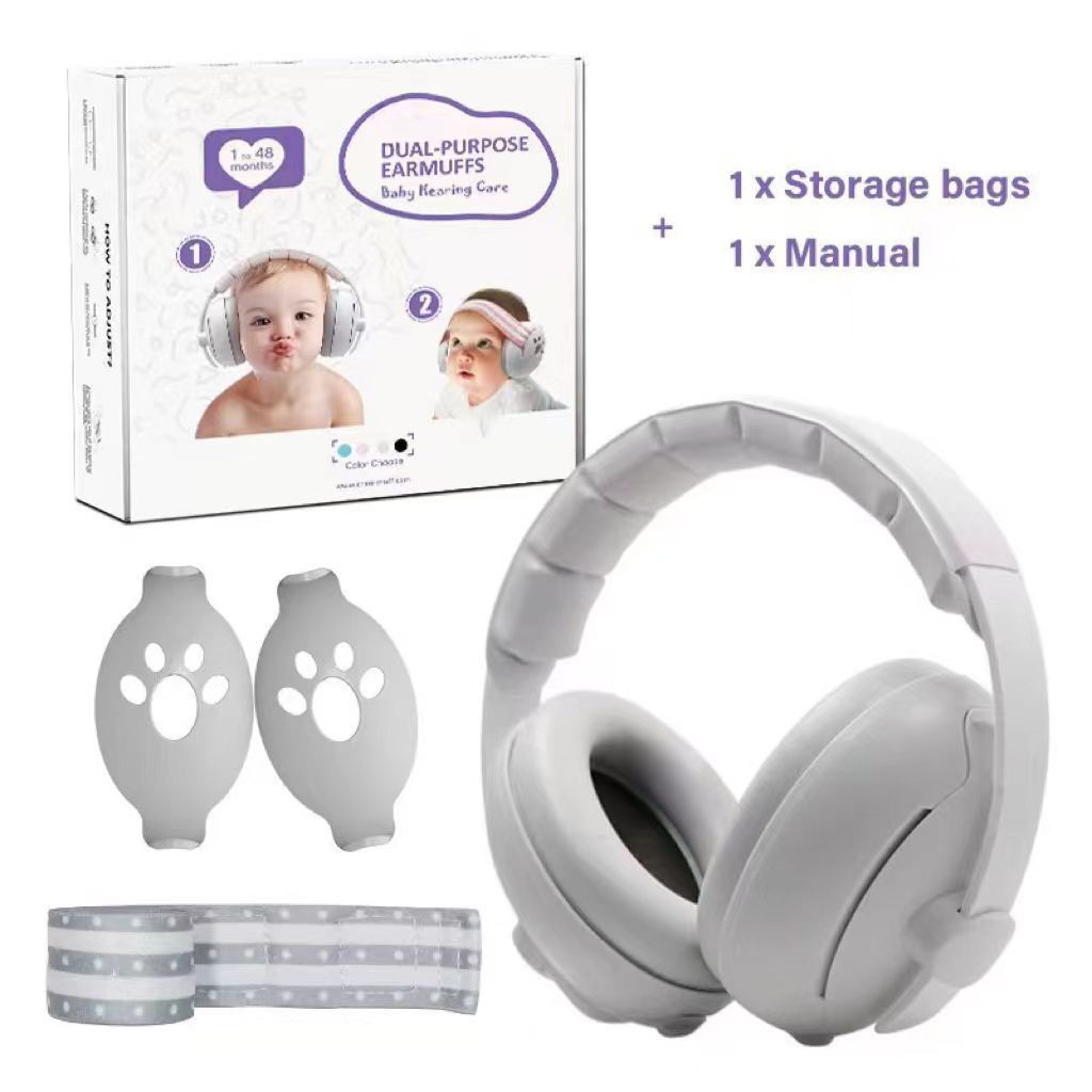 Soundproof Earmuffs for Children, Infants, Toddlers, Anti-Noise Sleep, Children, Infants, Protective, Noise Reduction, Mute Earmuffs