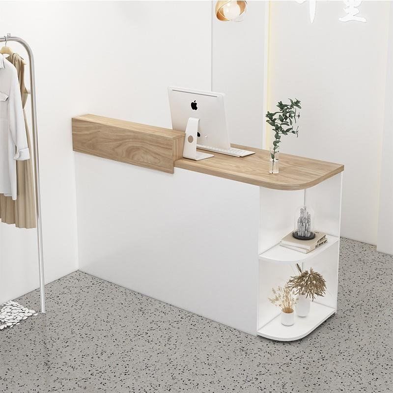 Clothing Store Cashier Women's Clothing Store Small Bar Table Simple Modern Beauty Salon Front Desk Arc Reception Desk