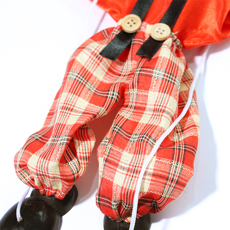 Clown Muppet Puppet Puppet Doll Handmade Puppet Doll Pinocchio Drama Muppet Toy