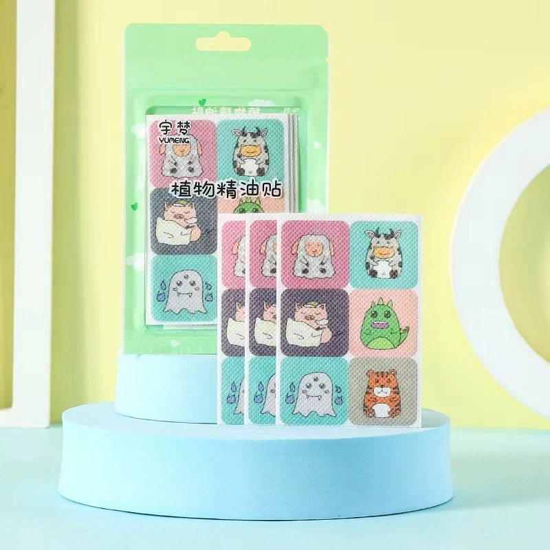 Plant Essential Oil Sticker Anti-insect Biting Children's Anti-bite Outdoor Anti-mosquito Repellent Mosquito Repellent Mosquito Repellent Cartoon Sticker for Hair