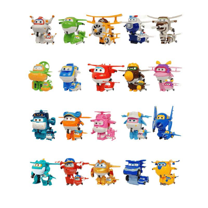 Super Wings 13 Mini Small Transforming Robot Ledi Dazhuang Golden Boy Toy Dali Xiaoyi Full Set