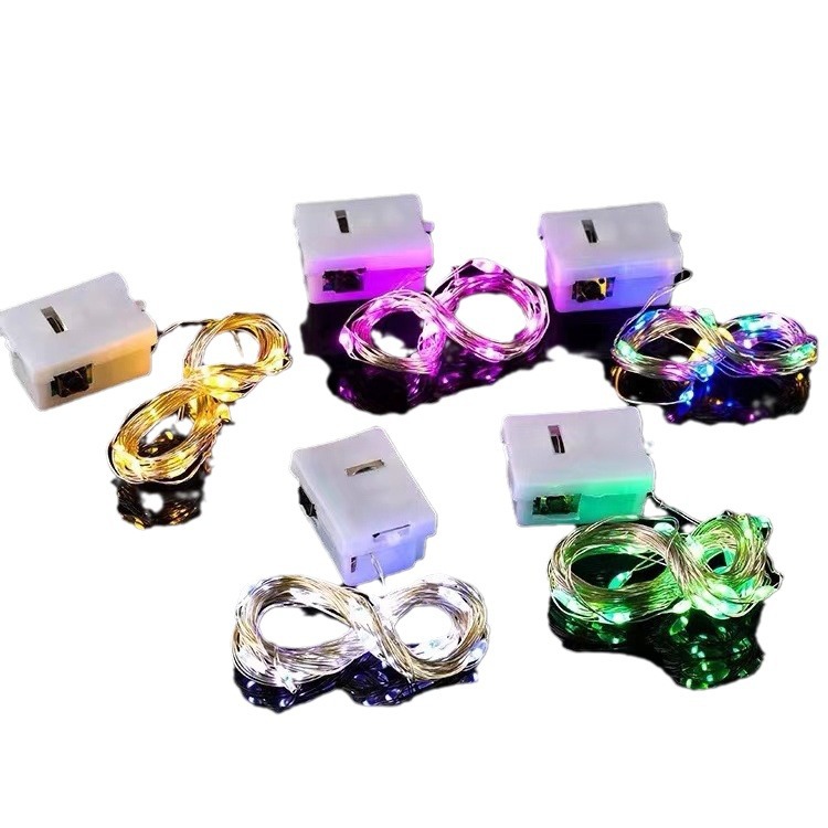 Led Small White Box Lights, Flower Bouquets, Gift Boxes, Christmas and Valentine's Day Atmosphere Lights, Christmas Tree Outdoor Lights