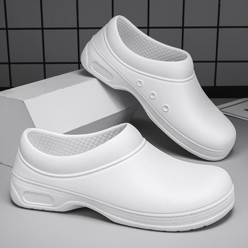 New Chef Shoes Non-slip Kitchen Shoes Work Shoes Oil-proof Waterproof Catering Kitchen Hotel Shoes Rain Shoes Men's 129