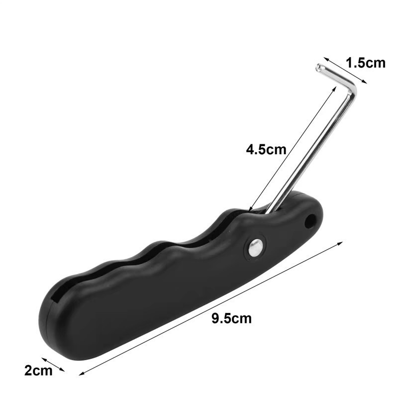 Stainless Steel Folding Ice Skate Lace Tightener, Ice Hockey Skate Tightener, Skating Tool