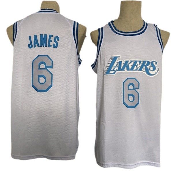 Lakers New Season No. 6 James Embroidered Basketball Uniform 23 # Lakers Jersey New Basketball Uniform