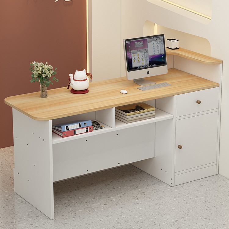 New Clothing Store Counter Wabi-Sabi Style Bar Counter Cashier Counter B&B Restaurant Bar Table Light Luxury Front Desk Reception Table