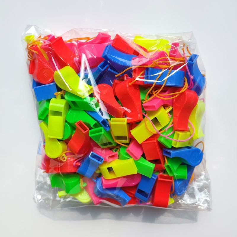 Factory Direct Sales Sporting Goods Plastic Whistle Toys Cheering Referee Whistle Promotion Wholesale Toy Whistle