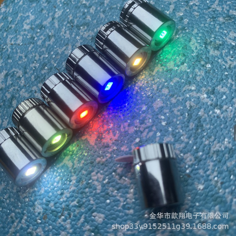 Electroplated color small lamp LED electronic lamp white light children diy luminous handmade accessories mini turn decorative lamp