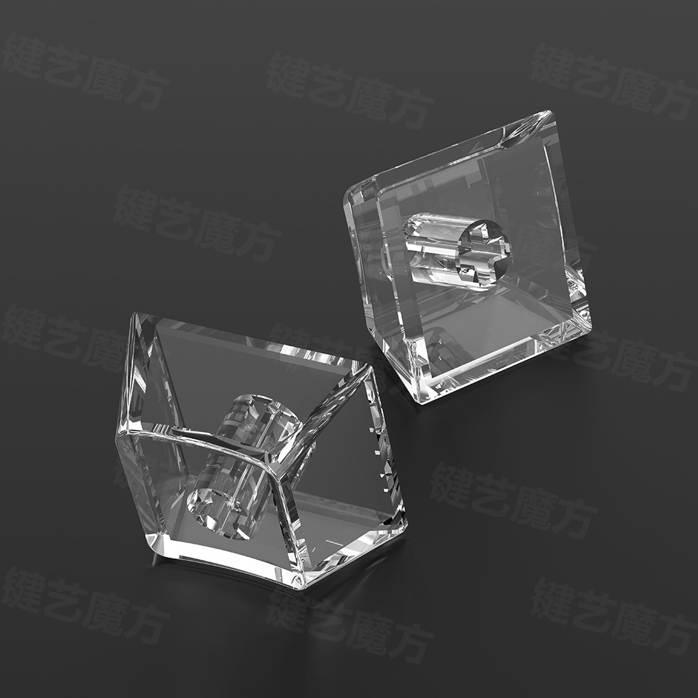 Fully Transparent Crystal Original Keycaps Pc Transparent Mechanical Keyboard Light-Transmitting Original Light-Transmitting R4 R3 R2 R1 Multi-Color Mixed