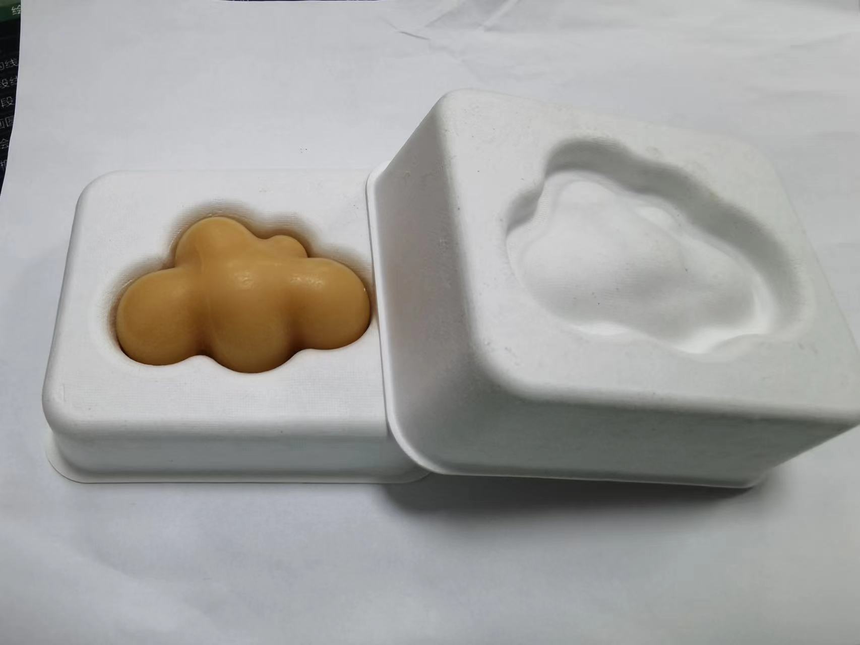 Чонгкинг, индивидуальная упаковка из белой целлюлозы для мыла, упаковочный лоток