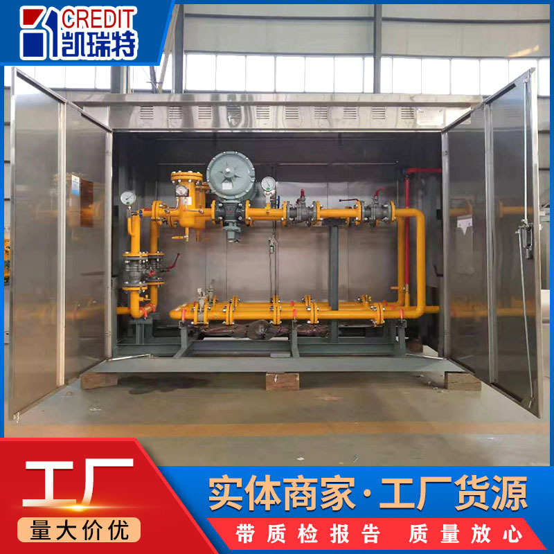 Stainless Steel Gas Pressure Regulating Cabinet Natural Gas Pressure Regulating and Reducing Equipment Gas Boiler Cng Pressure Regulating and Metering Cabinet