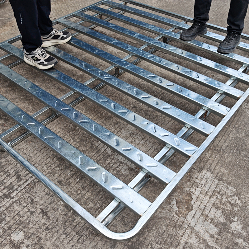 Thickened Metal Floor Plate Shelves with Strong Load-Bearing Capacity for Stacking Mattresses, Wine and Hardware Special Forklift Steel Iron Pallets