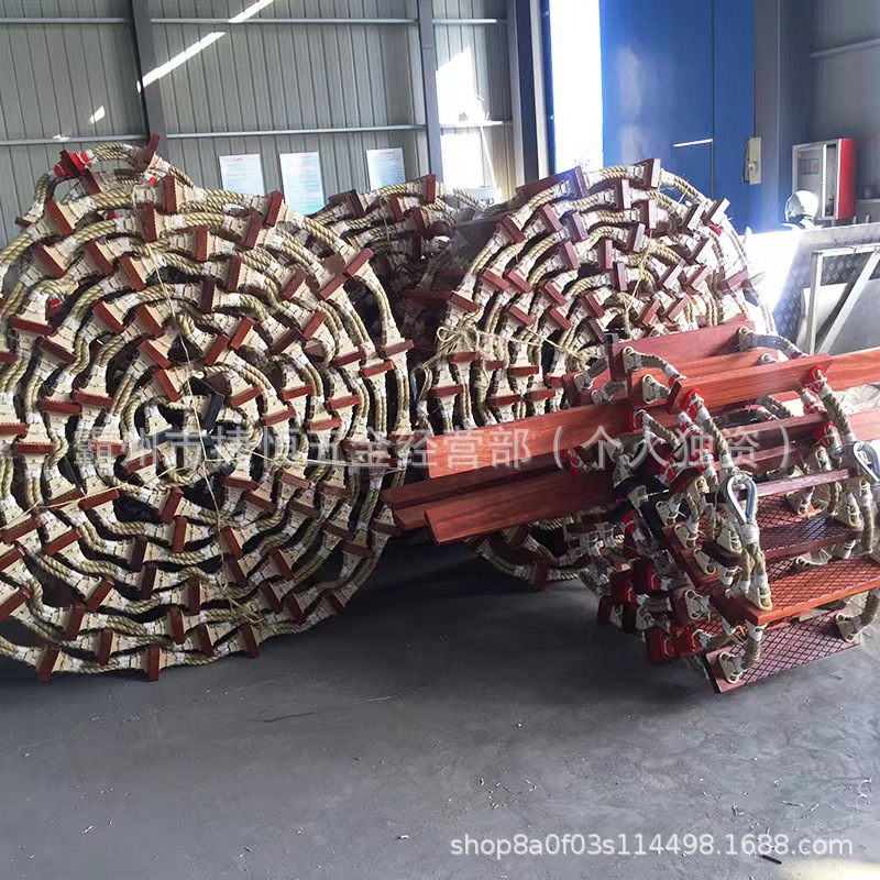 Marine Life-Saving Soft Ladder Pilot Boarding Ladder Wooden Ladder Portable Wear-Resistant Pilot Ladder Marine Boarding Ladder