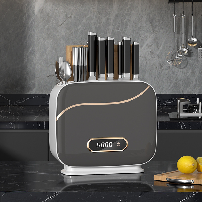 Многофункциональный настенный стерилизатор для ножей с УФ-обработкой, контейнер для хранения ножей и палочек