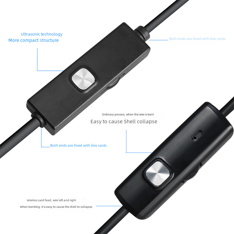 Factory Direct sales three-in-one mobile phone endoscope usb 7mm HD camera auto repair industrial pipe endoscope