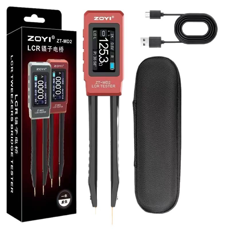Zoyi Zhongyi Lcr Tweezer Bridge Zt-Md2 Intelligent Digital Chip Resistor Inductance Capacitor Component Testing