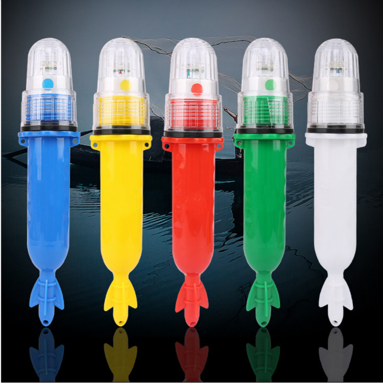Fish Pond Professional Net Marker Light Traffic Signal Light Torpedo Lamp Flashing Light Network Marker Light Signal Light Fishing Light LED