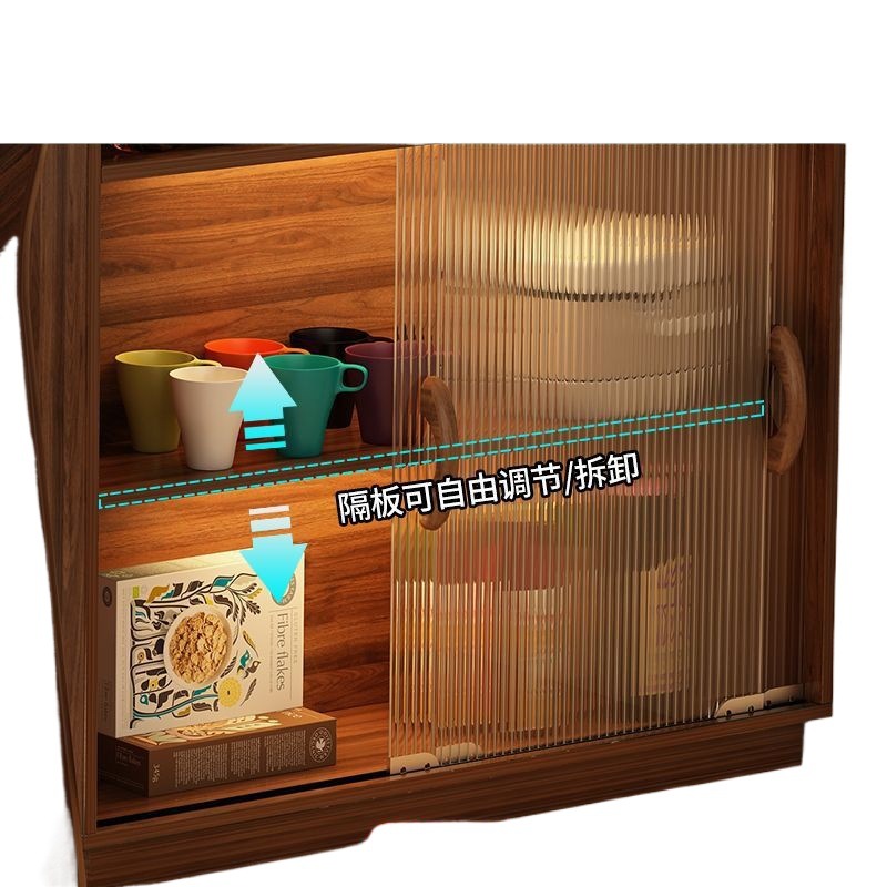 Glass Bar Table Home Integrated Sideboard Living Room Island Dining Table Small Apartment Retractable Partition Storage Internet Celebrity