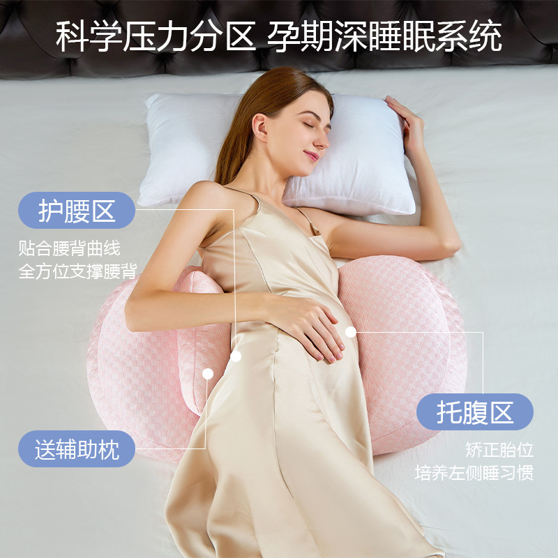 Cross-border Pregnant Women's Pillow Waist Protection Side Sleeping Side Sleeping Pillow Breast-feeding Pillow Abdominal Cushion Multifunctional Removable and Washable Sleeping Artifact