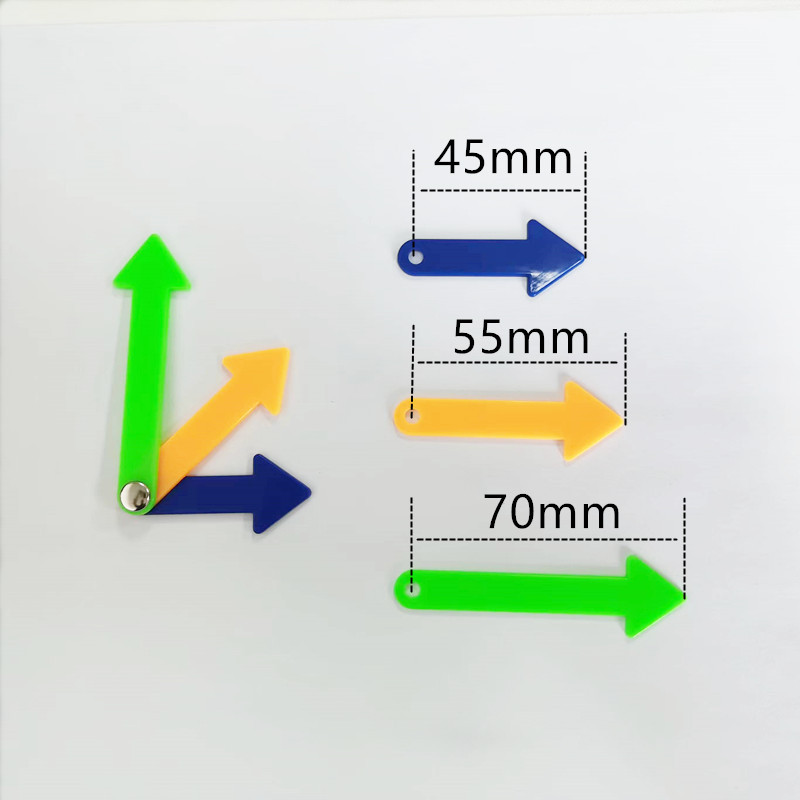 Часы с подвижными стрелками для обучения времени, образовательная игрушка с магнитными указателями