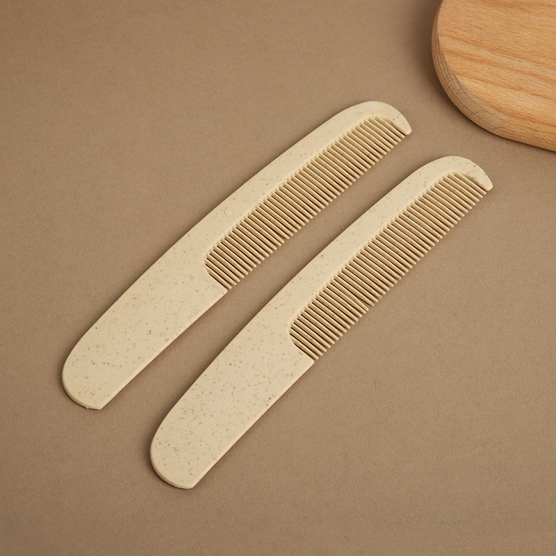 Factory wholesale famous hotel household disposable short handle comb portable sojourn straw comb support customization