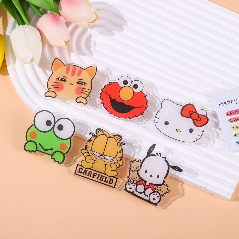 Cartoon Frog Cat Dog Panda Airbag Telescopic Bracket Desktop Swing Bracket Creative Small Gift